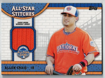 2013 Topps Atualização Allen Craig All-Star Stitches Jersey Relic Memorabilia #ASR-AC - Imagem 1 de 2
