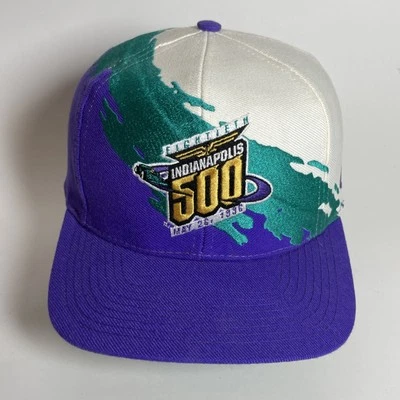 Vintage Indianapolis 500 Hat Cap Snapback Splash LOGO ATHLETIC Indy Racing 1996 - Image 1 of 4