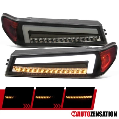 Fit 2004-2012 Chevy Colorado Canyon Smoke LED Corner Lights Sequential Signal - Image 1 of 4