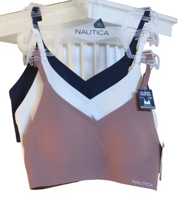 Sujetador de salón Nautica 3 GEL BONDED correas ajustables almohadillas extraíbles talla S nuevo con etiquetas $64 Foto 1 de 4