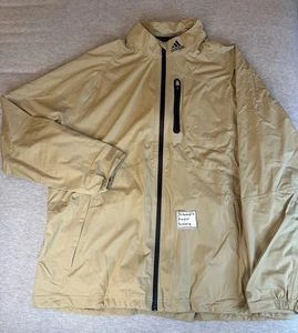 Adidas RAIN.RDY Full-Zip Khaki Golf Jacket Hemp Men’s Size XXL NWT HI3461 $280 - Picture 1 of 14