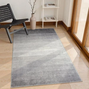 Washable Grey Area Rug 3x5, Modern Ombre Entry Rug Throw Rugs for Living Room... - Bild 1 von 8