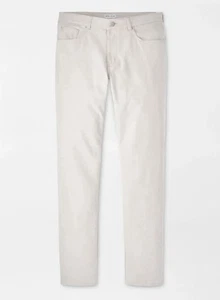 Peter Millar Sand/Ivory EB66 Performance Five-Pocket Pants MS24EB66FB NWT 36x32 - Picture 1 of 5