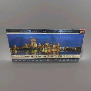 Rompecabezas panorámico: Nueva York, Nueva York 3 pies de ancho, 750 piezas nuevo sellado, juegos de Buffalo - Imagen 1 de 2