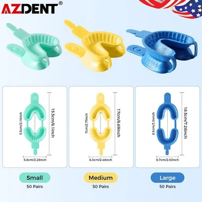 Dental Disposable Fluoride Foam Trays Dual Arch Trays With Irrigation Needle Tip - Image 1 of 4