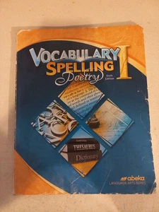 Abeka Vocabulary Spelling Poetry I Student Workbook Sixth Edition - Picture 1 of 8