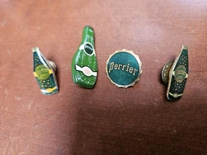Perrier Vintage Pins Quantity LOT OF 4-SEE PICS - Picture 1 of 4