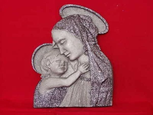 Lavastein Deko Figuren Skulpturen Religiöse Madonna - Picture 1 of 1