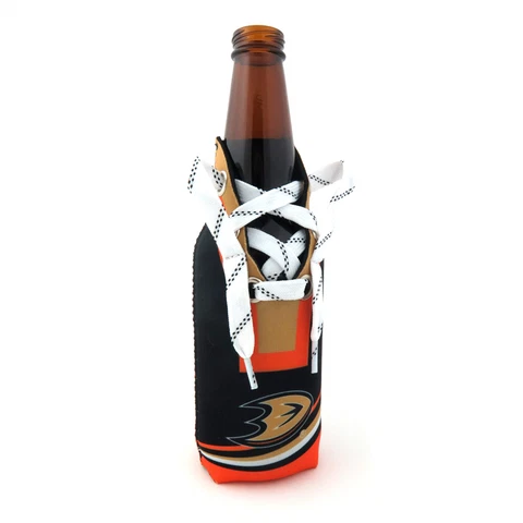 Anaheim Ducks Hockey Laces Bottle Cooler - NHL Licensed - NEW Cover
