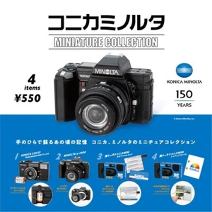 KONICA MINOLTA Miniature Collection Capsule Set di 4 Comp Gacha FedEx Giappone - Foto 1 di 18