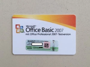 10x MS Office 2007 Basic MLK Vollversion deutsch inkl. Word 2007+Excel+Outlook - Bild 1 von 1