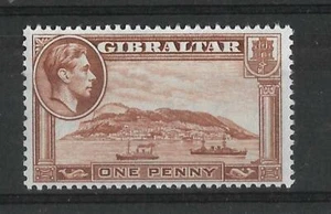GIBRALTAR, KGV1 1938 DEFINS, 1d SG 122d, GATO ÚNICO £6 - Imagen 1 de 1