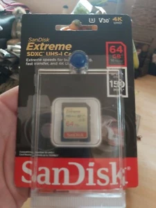Sandisk extreme 64 gb microsdxc memory card . Please note £50 for the 3 - Picture 1 of 1