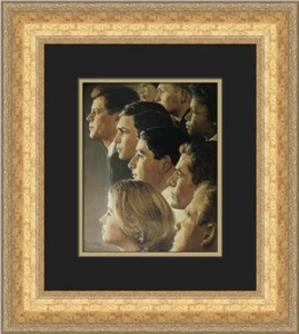 Norman Rockwell JFK The Peace Corps Custom Framed Print - Picture 1 of 2