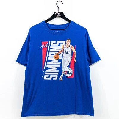 NBA Ben Simmons Philadelphia 76ers T-Shirt XL Y2K Basketball Retro Sports - Image 1 of 4