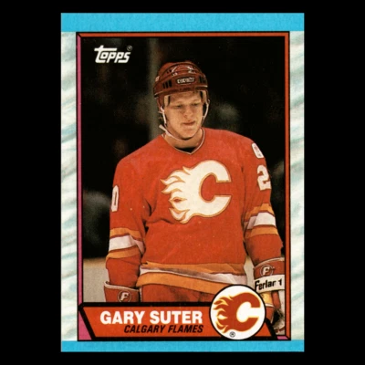 1989 Topps Gary Sutter #108 Calgary Flames Hockey Near Mint to Mint NM-MT - Image 1 of 2