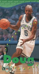 1995-96 Fleer NBA Jam Session Doug West #66 Tall Boy PERFECT MINT Cond - Picture 1 of 2