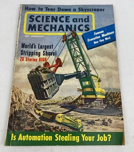 Science And Mechanics January 1963 How To Tear Down A Skyscraper Magazine - Imagen 1 de 6