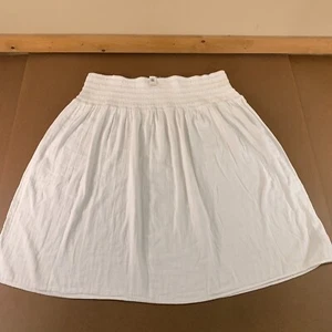Old Navy Womens Size 4X White Crinkle Gauze Pull On Smocked Waist Maxi Skirt NWT - Picture 1 of 10