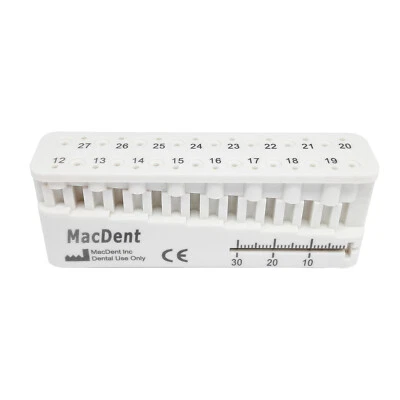MacDent Dental Endo Mini Block Files Measuring Tools Endodontic Ruler Measure