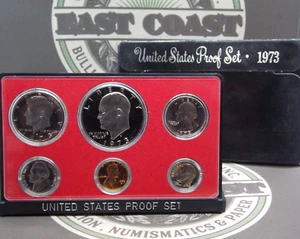 1973 "S" U.S. Mint Clad PROOF Set (6 Coin) East Coast Coin & Collectables, Inc. - Picture 1 of 2