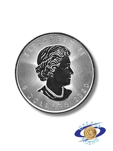 2020 Canadian Maple Leaf 5 Dollar 1oz Silver Coin - Picture 1 of 2