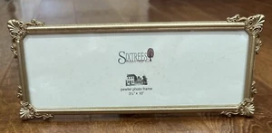 Cornice fotografica in peltro Sixtrees con sovrapposizione tonalità oro 3,5 x 10 - Foto 1 di 6