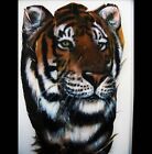 Bengal Tiger - Russ Abbott - Original Hand Painted Three Feather
