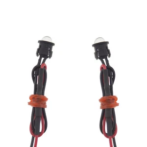 resistor White Motorcycle Turn Signal 2x 5mm LED Diode Mounting Shroud Display - Picture 1 of 4