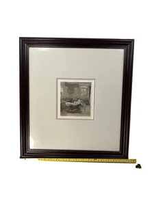 19th Century Colored Etching F. Waldmuller/F. Laufberger -19”x17” Framed -Matted - Picture 1 of 9