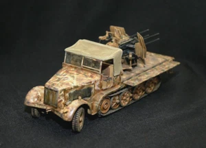built WW2 german sdkfz 7/1 20mm Flakvierling France 1944/45 1/35 Tamiya 35050 - Picture 1 of 9