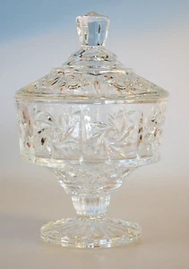 Glasschale mit Deckel H 13 cm Vorratsglas Dekoglas Glasgefäß Bonboniere Glasdeko - Picture 1 of 4