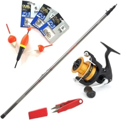 Kit Trota Lineaeffe Carbonfish 4.00m 5-25g+Shimano FX 3000 Minuteria in OMAGGIO - Immagine 1 di 4