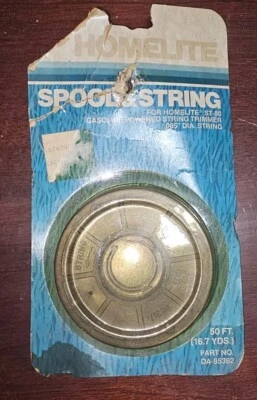 NOS Spool & String Genuine Homelite Gas Trimmer DA-95362 for ST-80 .065 X 50' - Image 1 of 2