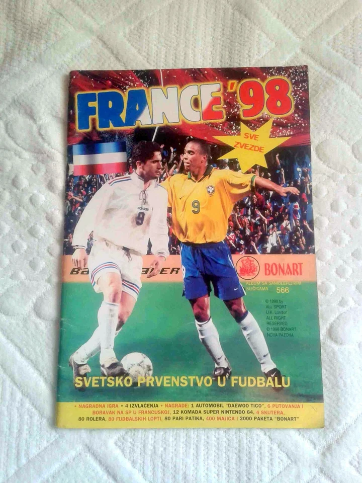 ELIGE CUALQUIER PEGATINA #1-250# Copa Mundial de la FIFA 1998 Francia 98 Bonart RARA  Foto 1 de 1