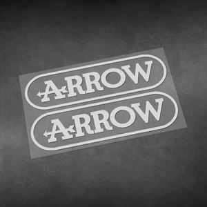 Motorcycle Car Motorbike stickers for ARROW exhaust Decals Vinyl Material - Picture 1 of 11