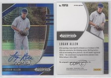 2020 Panini Prizm Draft Picks Blue and Carolina Hyper Logan Allen #PDP56 Auto