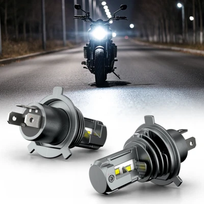 H4 9003 LED 摩托车灯泡 适用于本田 XR650L 1993–2009 年、2012–2025 高/低光束 — 第 1/4 张图片