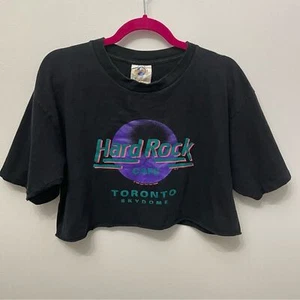 T-Shirt Hard Rock Cafe Toronto SkyDome 1989 kurzes Oberteil Einzelstich - Bild 1 von 6