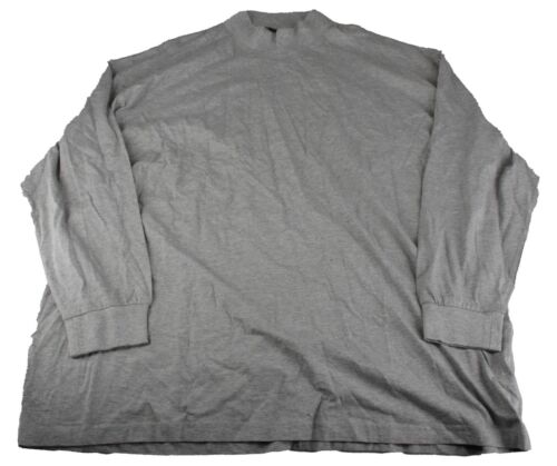 Daniel Hechter plain T-shirt 14193 turtle neck men's sweatshirt size 4XL gray new