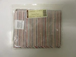 Bandeja de letras Longaberger canasta forro mercado tela a rayas NUEVO - Imagen 1 de 1
