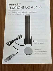 NEW Plenom Kuando Busylight UC Alpha Call Alert/Presence Indicator Black (15306) - Bild 1 von 3