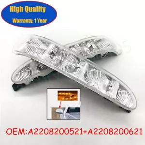 2PCS Door Side Mirror Turn Signal Light For Mercedes CL S-Class W220 W215 03-05 - Bild 1 von 5
