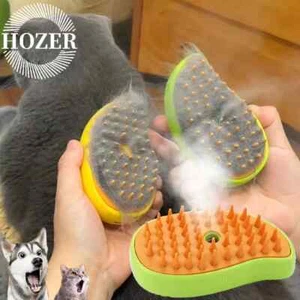 Cat Dog Steamy Brush Steam Brush Electric Sprayer for Massage Pet Grooming Tool - Picture 1 of 12