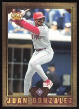 1997 Pacific Prisms Gems of the Diamond GD-95 Juan Gonzalez   Texas Rangers