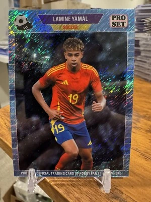 Lamine Yamal 2024 Hoja Promo Azul Brillo 1989 Pro Set Barcelona España 🔥📈 Foto 1 de 2