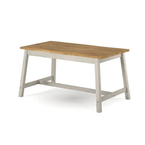 Premium Corona Grey Wash Solid Pine Dining Table - Picture 1 of 14