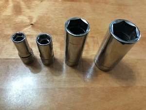 SK 3/8 Antrieb 6pt SAE tiefe Steckschlüsseleinsätze neu neu aus altem Lagerbestand Wählen Sie Ihre Größe Made in USA! - Bild 1 von 21