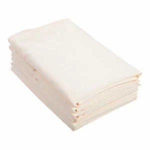 10x Napkin Serviette Ivory Cafe Restaurant Table Linen 100% Jet Spun Poly 50cm - Picture 1 of 1