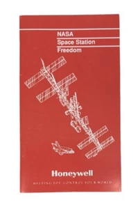 Folleto Libertad Estación Espacial NASA Honeywell Space Systems 1989 de colección - Imagen 1 de 6